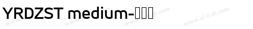 YRDZST medium字体转换